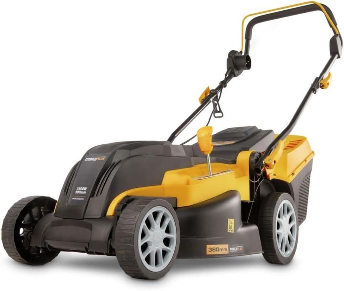 Elektrische Grasmaaier 1600 W met 380 mm Ø - Grasmachine met Grasopvangsysteem, Mulchen en Achteruitworp — afbeelding 1