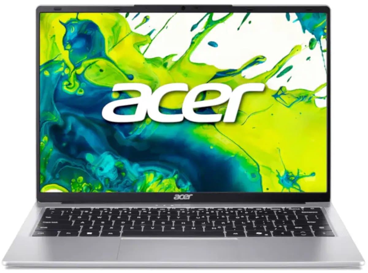 Acer Aspire Lite AL14-32P-326A Intel Core 3 N355 Laptop 35,6 cm (14") WUXGA 8 GB DDR5-SDRAM 512 GB SSD Wi-Fi 6 (802.11ax) Windows 11 Home Zilver — afbeelding 1
