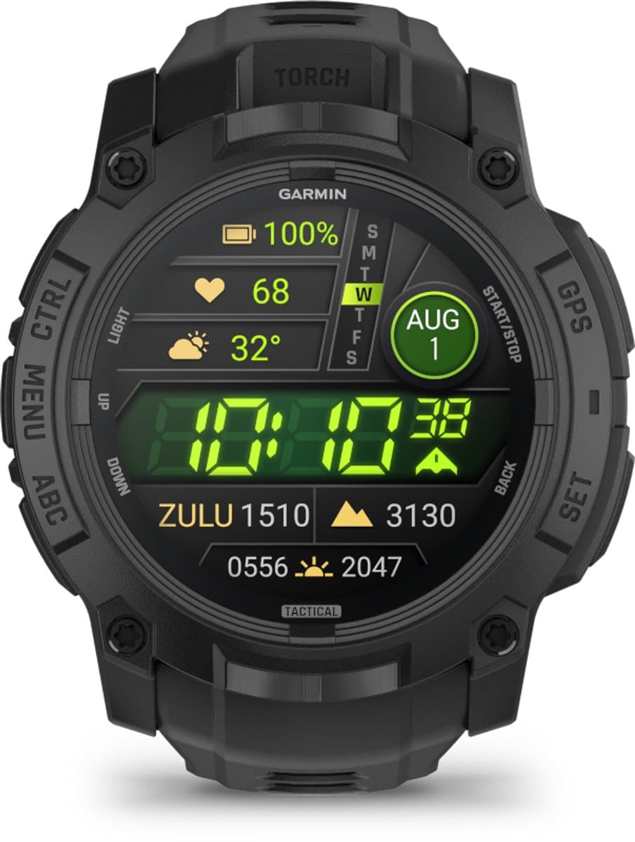 GARMIN Instinct 3 Tactical Smartwatch Zwart — afbeelding 1