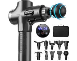Massage Pistool 30 Snelheden Diep Weefsel - 10 Massage Koppen - Krachtig Antislip Stil Professioneel Elektrisch Handheld Massage Pistool voor ontspannen herstel - LCD aanraakscherm