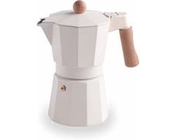 Koffiezetapparaat - Espresso Maker - Italiaanse Koffie - Geschikt Inductie - 6 Kopjes - Wit