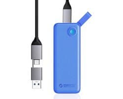 Externe SSD Schijf - Snelle Opslag - Bestanden Overzetten - Compact Ontwerp - 512 GB - Blauw