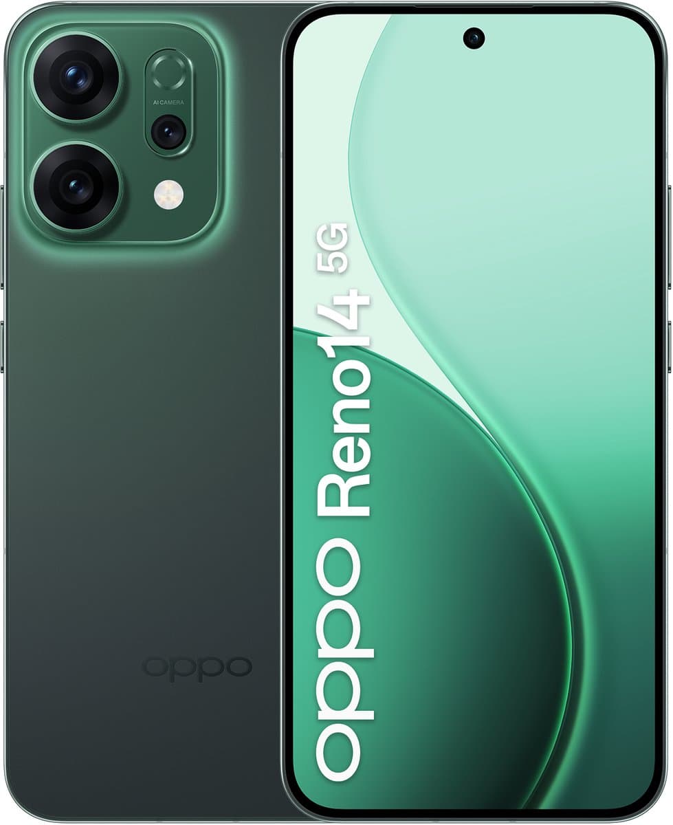 OPPO Reno14 512GB Luminous Green 5G — afbeelding 1
