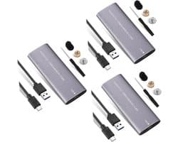 Externe Harde Schijf - Solid State Drive - Snelle Data Transfer - Aluminium Behuizing - 3 Stuks - Diverse Kleuren