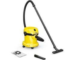 Nat-Droog Stofzuiger - Allesreiniger Zuiger - Vuil Verwijderen - 1000 Watt Vermogen - 15 Liter Container - Geel