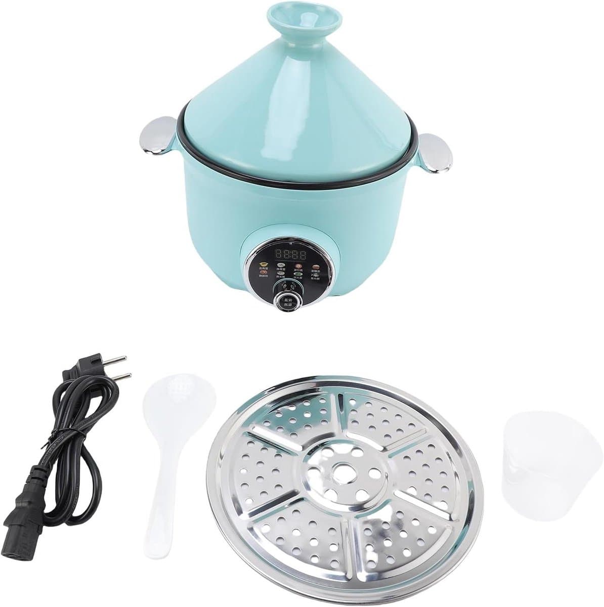 Snelkookpan - Multicooker Stoofpot - Gezond Koken - Intelligente Functies - 3.2 Liter - Zwart — afbeelding 1