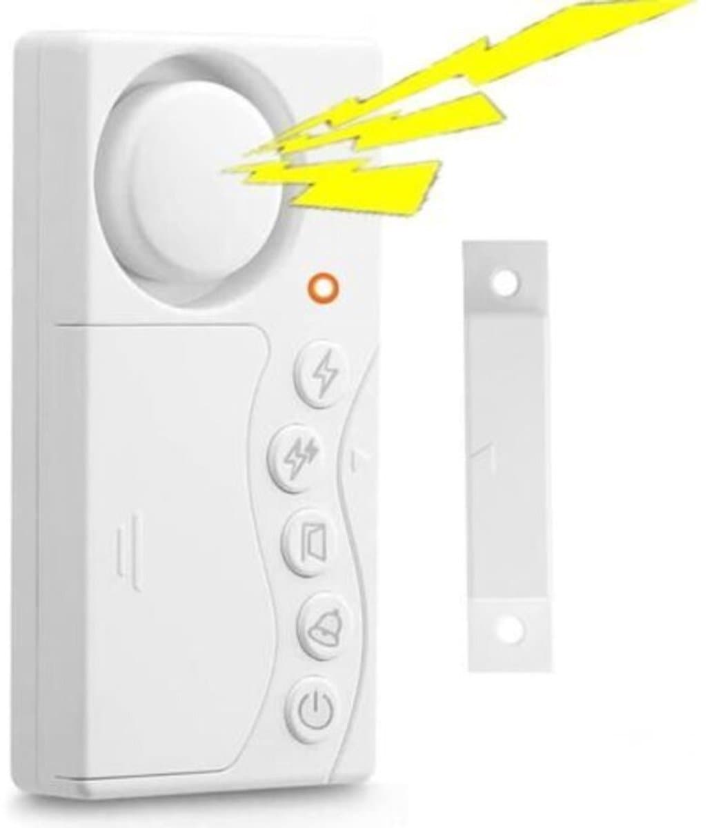 Deuralarm voor vriezer met timer (3/15/30/60 seconden selecteerbaar), deuralarm voor koelkast/zwembad, kindveilig raamalarm, deurbel — afbeelding 1