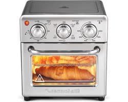 Heteluchtfriteuse Oven - Luchtfriteuse Braden - Gezond Koken - 5-in-1 Functie - 8.5 Liter - Roestvrij Staal