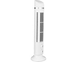 Bladloze Torenventilator - Stille Bureauventilator - Kantoor Studie - Compact Licht - 39x11x10cm - Wit