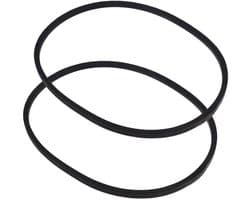 Dailygoods - Grasmaaier V-snaar - Aandrijfriem 2x - Rubber - Zwart - Compatibel met Mountfield en Champion - Voor een krachtige grasmaaierervaring