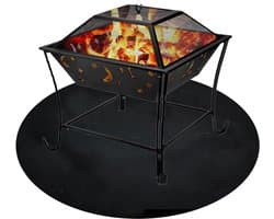 Hittebestendige BBQ Grillmat voor Vuurkorf en Openhaard, 3-laags Vloerbescherming, Brandveilige Mat voor Buiten en Binnengebruik