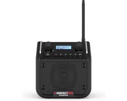 PerfectPro DABPRO Bouwplaats Radio - DAB+ - FM - Bluetooth - Oplaadbaar - IP54 - DPR2