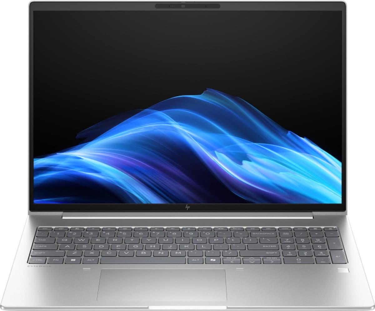 "HP EliteBook 6 G1i AI PC Intel Core Ultra 7 265U Laptop 40,6 cm (16"") WUXGA 16 GB DDR5-SDRAM 512 GB SSD Wi-Fi 6E (802.11ax) Windows 11 Pro Zilver" — afbeelding 1