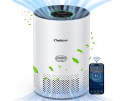 Marqs Luchtzuiveraar - Luchtreiniger - Luchtreinigers met H13 HEPA filter - Wit - 25 DB - 40m2 - Wifi - Kinderslot - Energiezuinig
