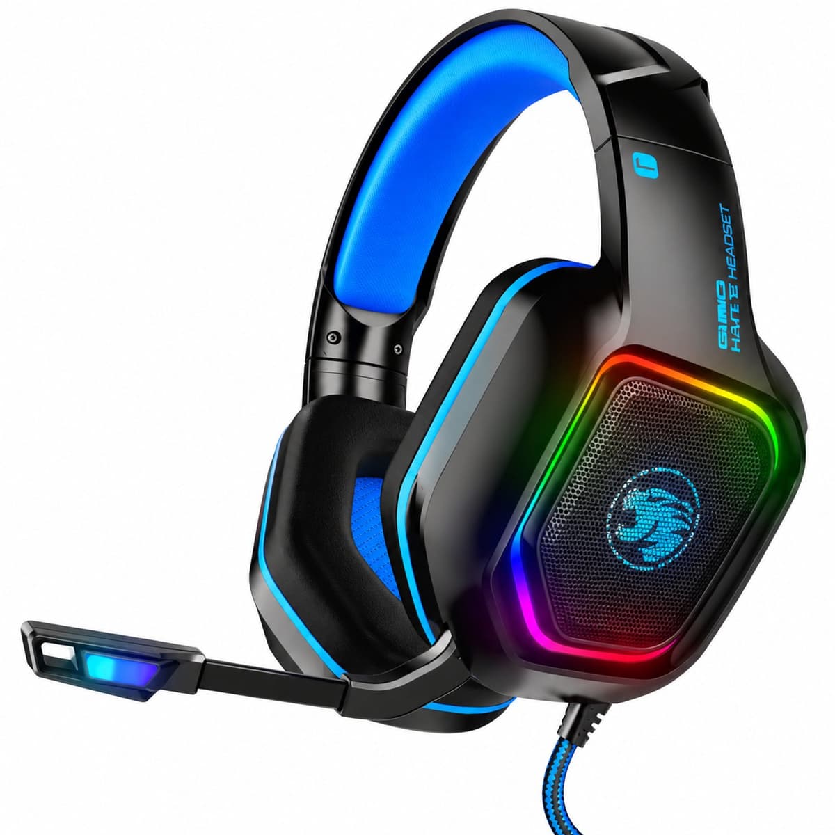 YURDA Gaming Headset met Microfoon - 7.1 Surround - RGB - PS4, PS5, Xbox, PC & Switch — afbeelding 1