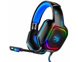 YURDA Gaming Headset met Microfoon - 7.1 Surround - RGB - PS4, PS5, Xbox, PC & Switch