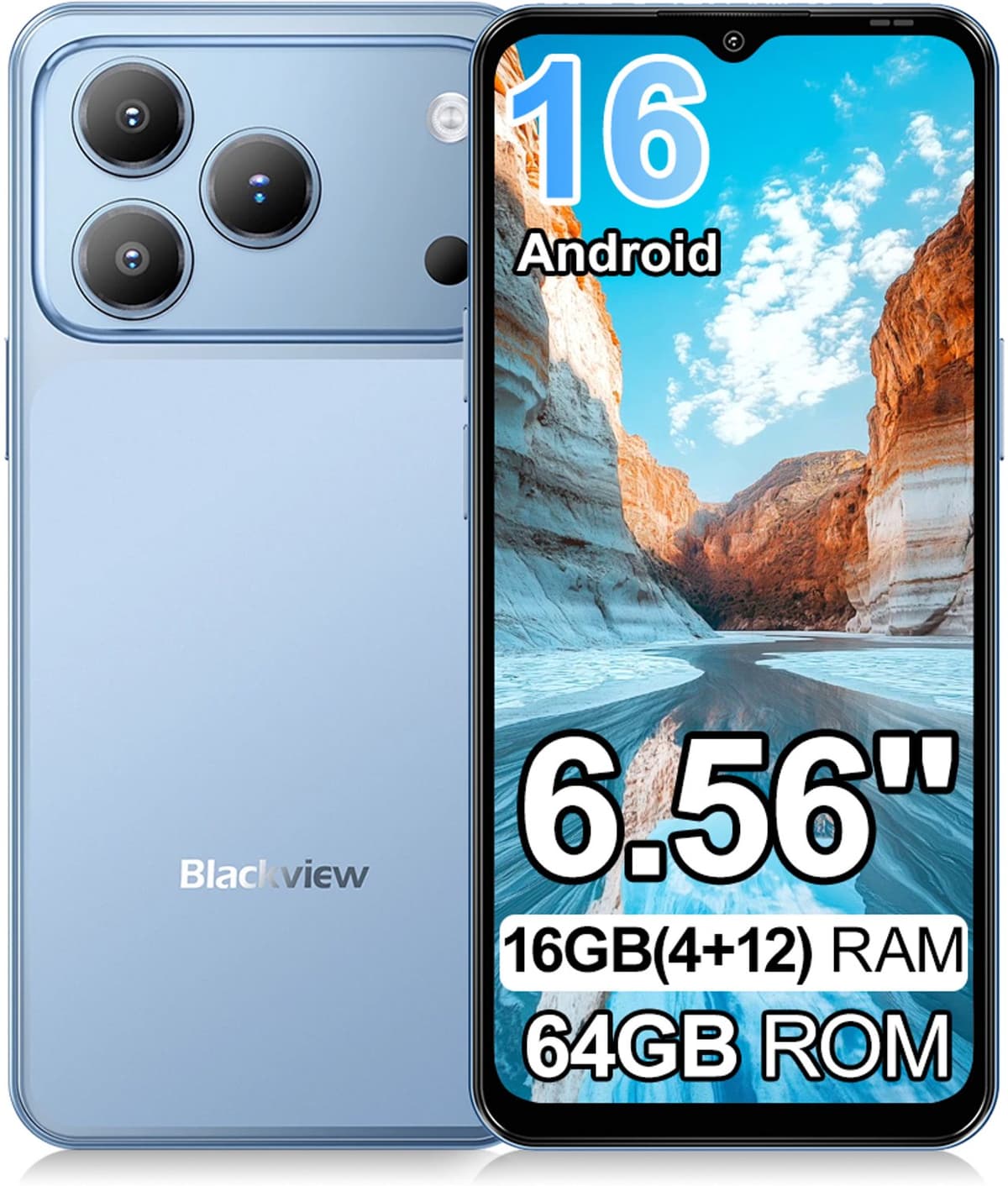 Blackview WAVE 7C Smartphone 64GB ROM Blauw — afbeelding 1
