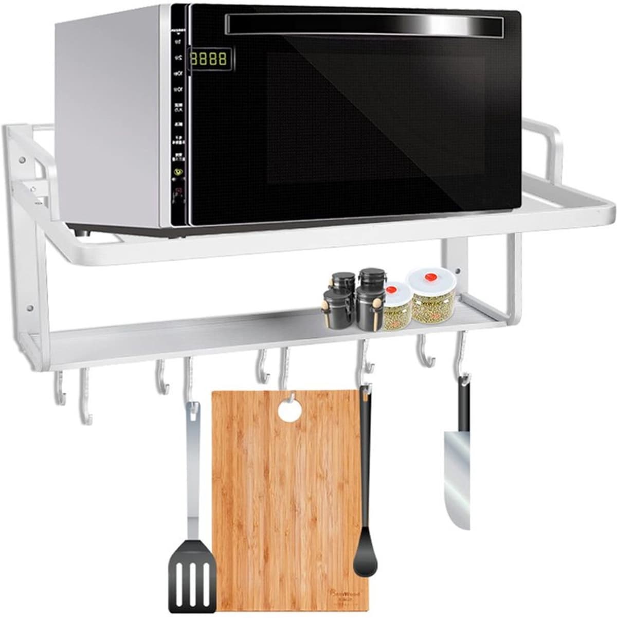 Wandgemonteerd Magnetisch Rek voor Magnetron — afbeelding 1