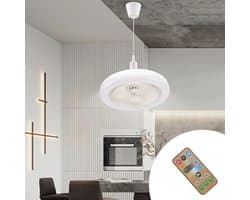 Moderne Inbouw Ceiling Fan met Verlichting 36W voor Binnengebruik - Mini Ventilator met LED Lamp voor Slaapkamer, Woonkamer en Keuken