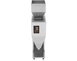 Automatische vulmachine 0,022-2,2 lbs/10-1000 g met voetpedaal, roestvrijstalen weegvulmachine voor bonen, zaden, granen, thee en korrels