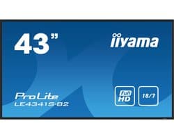 iiyama ProLite LE4341S-B2 - 43 Inch - IPS - Full HD - 18/7 werktijd - 350 cd/m²