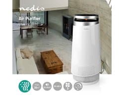 Nedis Luchtreiniger - Geschikt voor ruimtes tot: 20 m² - Clean Air Delivery Rate (CADR): 130 m³/h - Luchtkwaliteitsindicator - Wit
