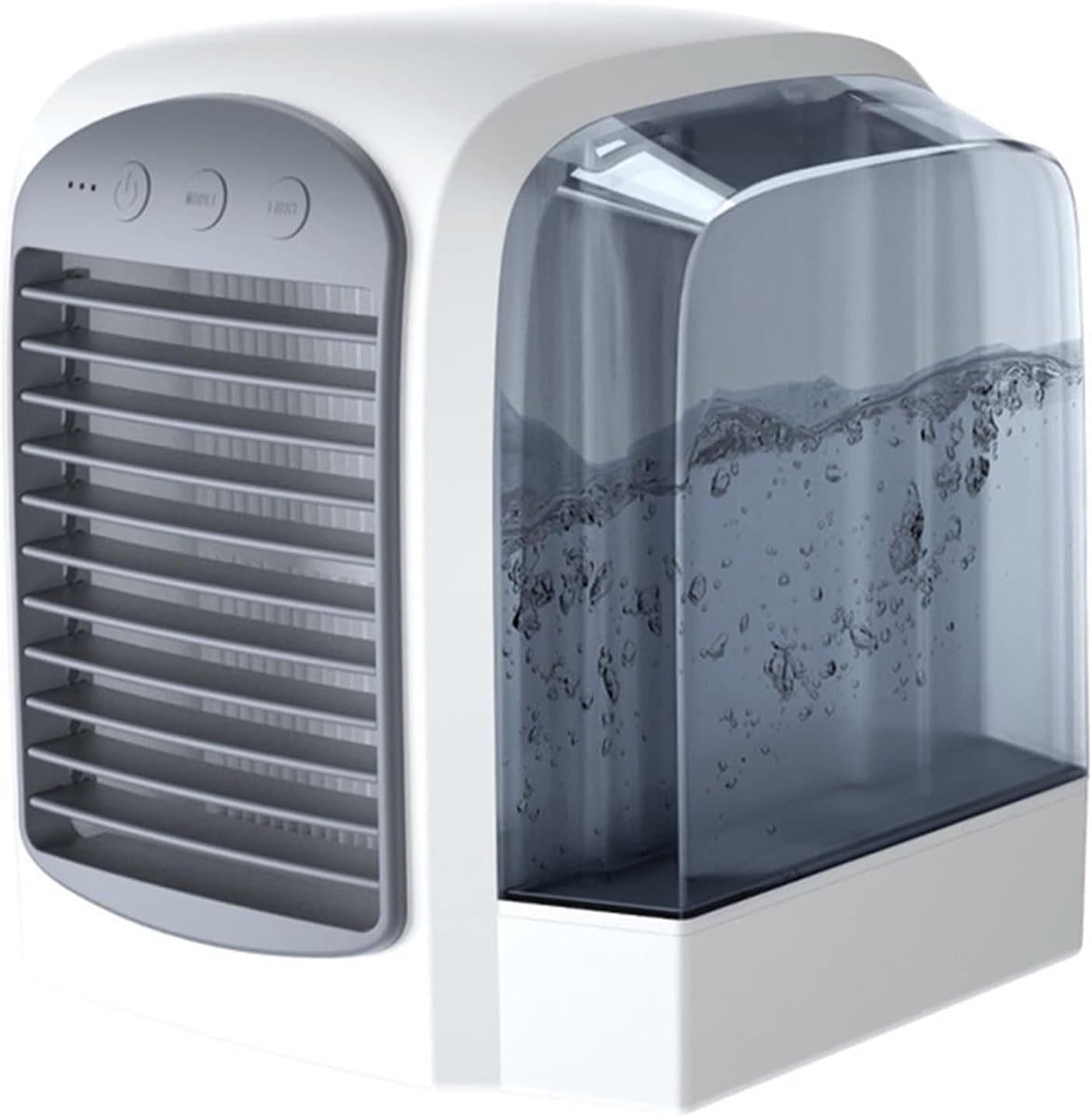 Airconditioner draagbare airconditioner elektrische ventilator bevochtigingssysteem koeler afneembare airconditioner ( zilver) — afbeelding 1