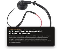 Dailygoods- Bobine Vervanging - Geschikt voor 63cc Bosmaaier - Slijtvast - Hoogwaardige Staallegering - Plug and Play - Modulelengte 62 mm - Ontstekingsspoel