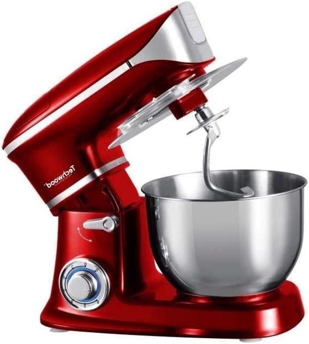 Keukenmachine - Mixer - Bakken en Koken - Krachtige 1300W Motor - 6.5 Liter Kom - Rood — afbeelding 1