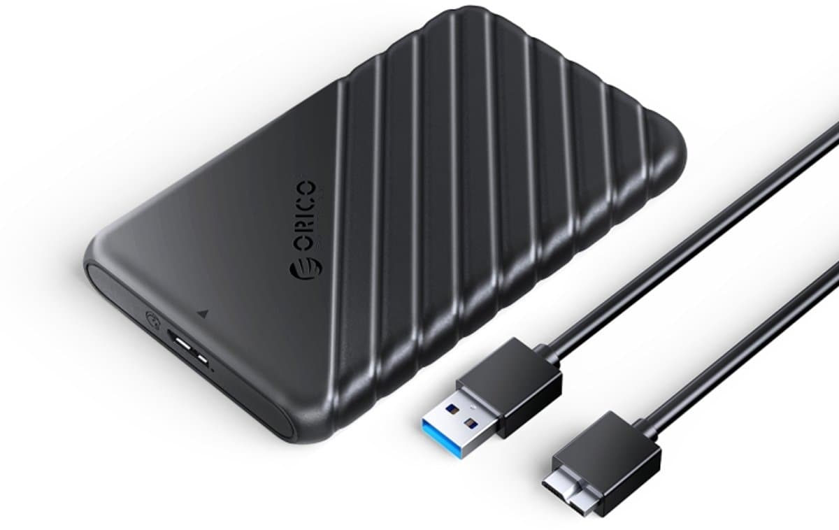 ORICO 25PW1-U3 USB naar USB 2,5 inch externe harde schijfbehuizing (zwart) — afbeelding 1