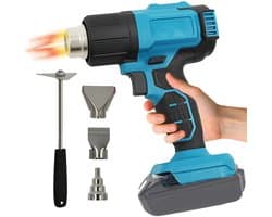 350 W Cordless Hot Air Gun Compatible with Ma-Kita 18 V Battery, 86-1022 °F Hot Air Gun for DIY Crafts, Includes 3 - ShopVlot