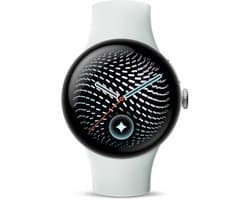 Google Pixel Watch 5 - smartwatch - 41 mm - Wifi - Wit/Zilverkleurig - sportbandje