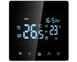 Digitale Thermostaat - Slimme Regelaar - Verwarming Instellen - Programmeerbaar Weken - LCD Touch Display - Wit