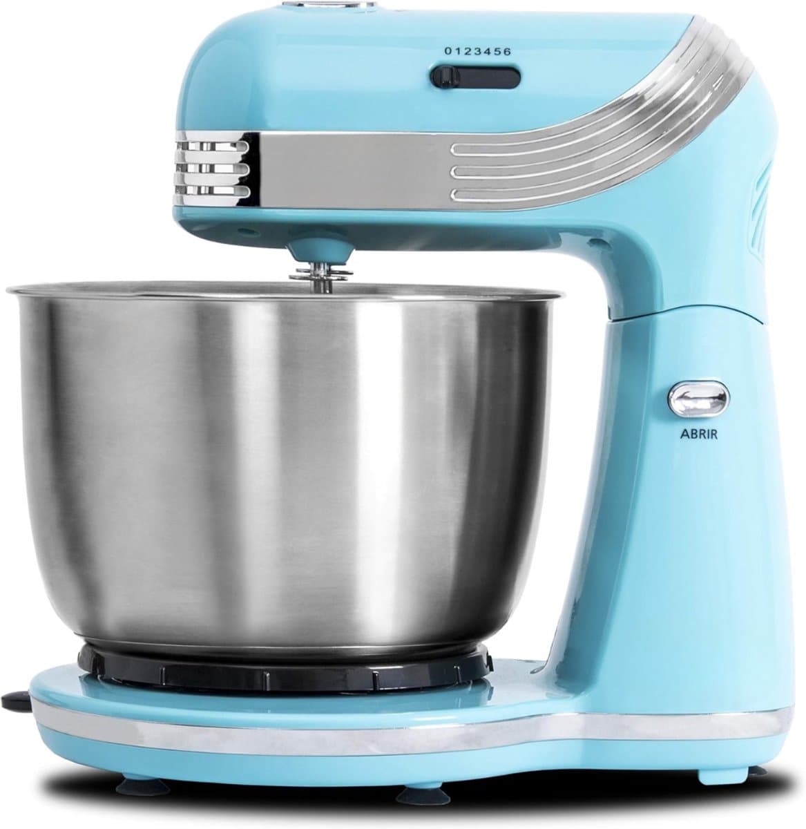 QORA® Mixer met mengkom - Mixer - Mixer met mengkom keukenmachine - Blauw - 23cm x 30cm x 33cm — afbeelding 1