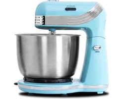 QORA® Mixer met mengkom - Mixer - Mixer met mengkom keukenmachine - Blauw - 23cm x 30cm x 33cm