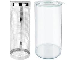 Kip Panier Kom - Paneer Shaker - Voedsel Bereiden - 360 Graden Mixer - 20 cm - Transparant