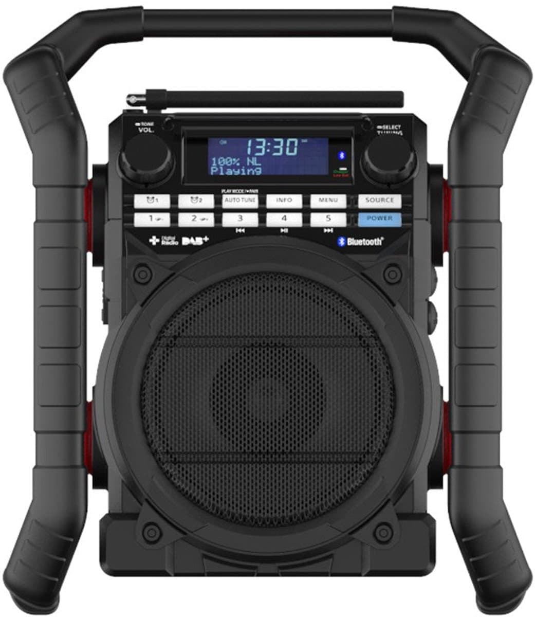PerfectPro TEAMPLAYER Bouwplaats Radio - FM - DAB+ - Bluetooth - AUX - USB - Oplaadbaar - TP3 — afbeelding 1