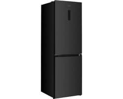 Wiggo WR‑CD18NFB(DX) - Vrijstaande Koel-Vriescombi Koelkast - 60 cm - Donker Roestvrijstaal