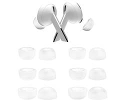 Vervangende Oordopjes Tips voor Samsung Galaxy Buds 3 Pro door MMOBIEL - 3 Paar (S/M/L) Siliconen Oordoppen – Antislip, Geluidisolerend, Comfortabele Pasvorm - Passen in Oplaadcase - Wit