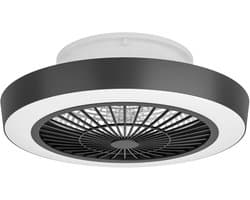 EGLO Sazan Plafondlamp met ventilator - 54,8cm - AC-longer life - Wit/Zwart