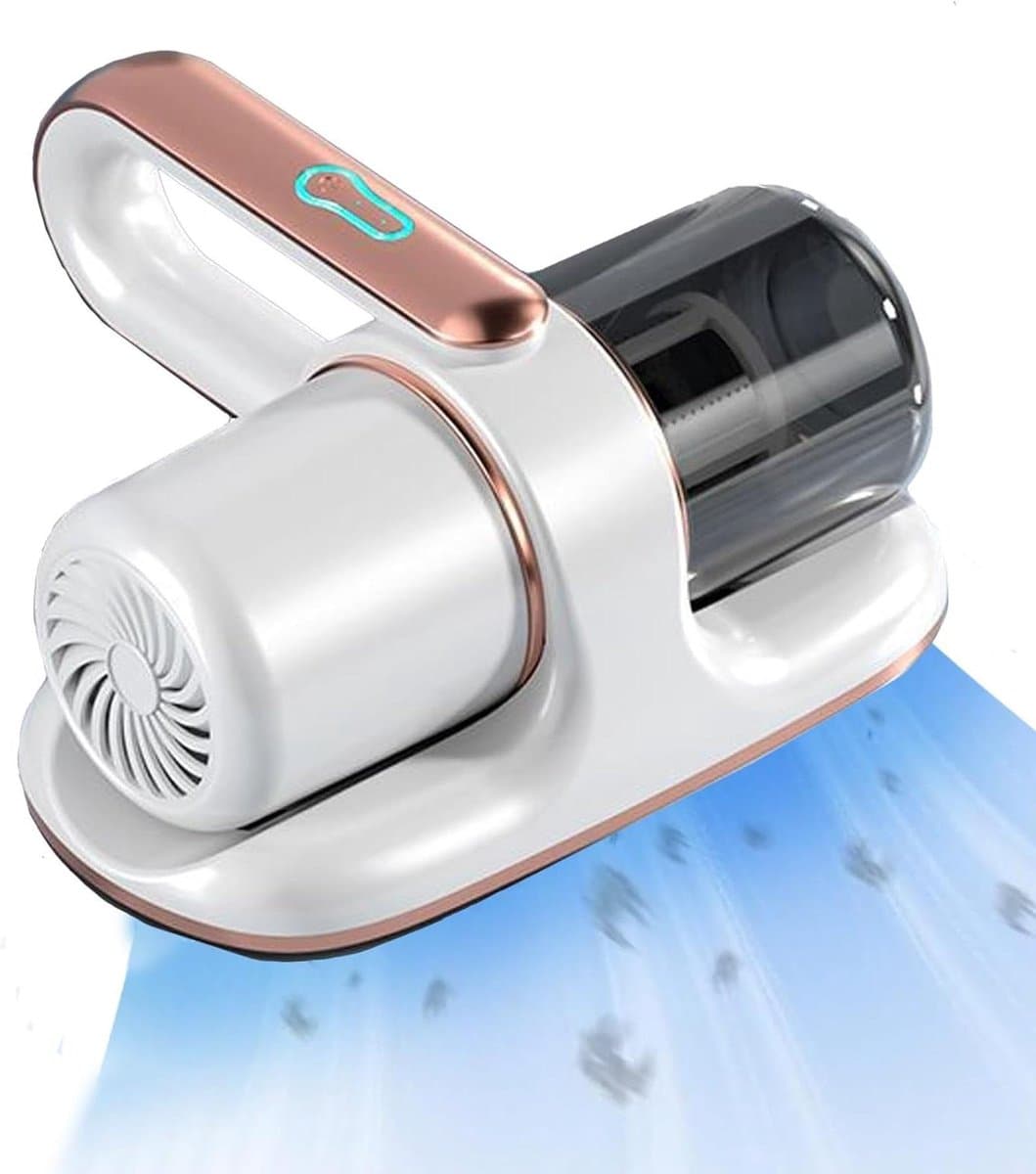 Mite Vacuum Cleaner for Mattresses 13 kPa Extraction with UV Light, HEPA Filter - Destroys 99.99% of All Mites — afbeelding 1
