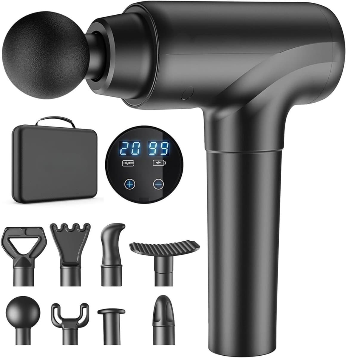SCH® Massage Gun Professioneel - Massage Gun - Zwart - 21cm x 13cm x 8cm — afbeelding 1