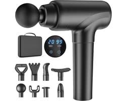 SCH® Massage Gun Professioneel - Massage Gun - Zwart - 21cm x 13cm x 8cm