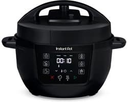 Mini Multicooker Zwart 3.8L Snelkookpan voor Snelle Maaltijden