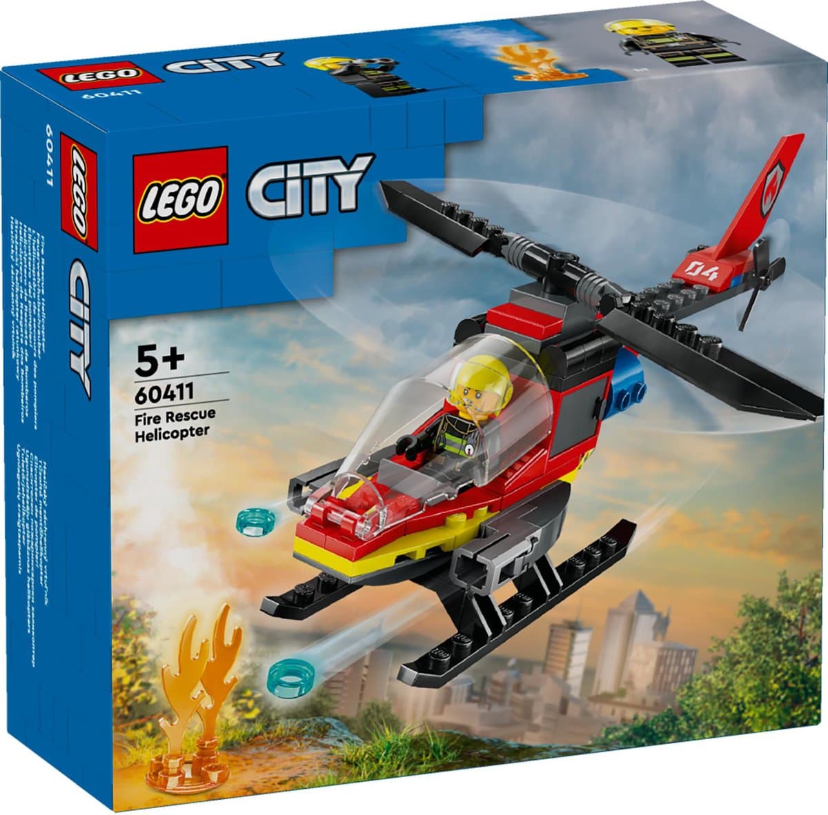 LEGO City - Brandweerhelikopter Constructiespeelgoed — afbeelding 1