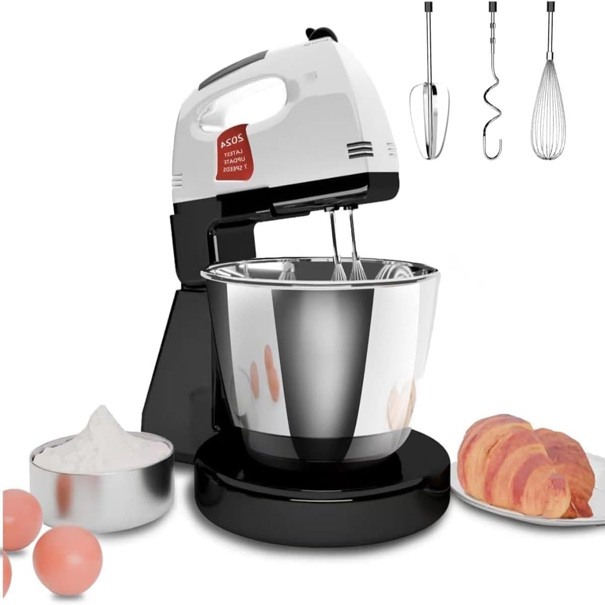 Deeg Mixer - Keukenmachine - Bakken Thuis - 7 Snelheden Instelbaar - 2L Kom — afbeelding 1