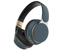 TuseRxln Bluetooth hoofdtelefoon – Over-ear – 65 uur speelduur – 1 stuks – Voor telefoon/PC/TV – blauw