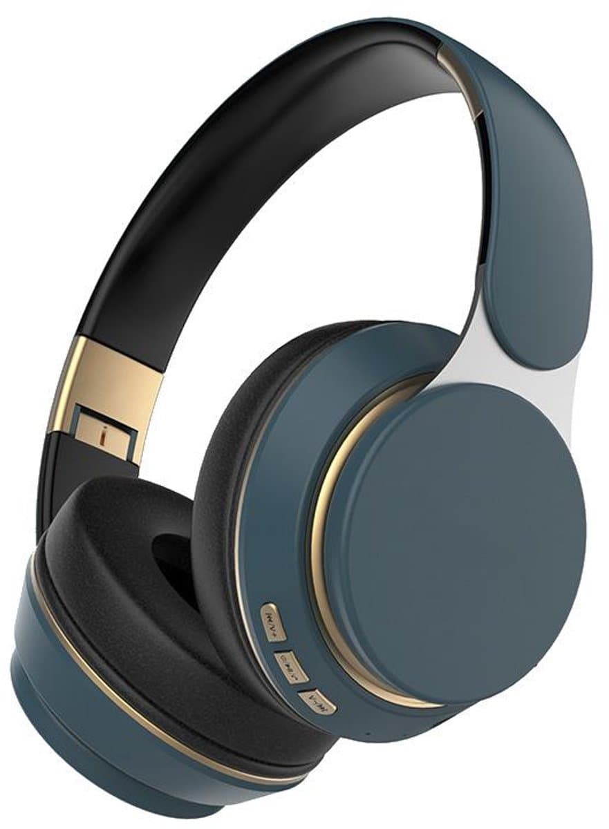 TuseRxln Bluetooth hoofdtelefoon – Over-ear – 65 uur speelduur – 1 stuks – Voor telefoon/PC/TV – blauw — afbeelding 1