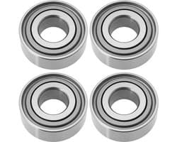 Dailygoods- Grasmaaier Lagers 4 Stuks - Compatibel met John Deere/JD9259/JD9296 - Buitendiameter 45,22 mm - Binnendiameter 19,05 mm - Hoogte 15,49 mm - Metaal/Rubber Materiaal - Landbouwlagers