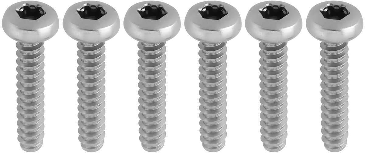 Dailygoods- Schroeven 4,8 x 25mm - 6 stuks - Roestvrij Staal - Corrosiebestendig - Compatibel met Mountfield SP53H - Eenvoudig te installeren - Bevestigingsschroeven — afbeelding 1